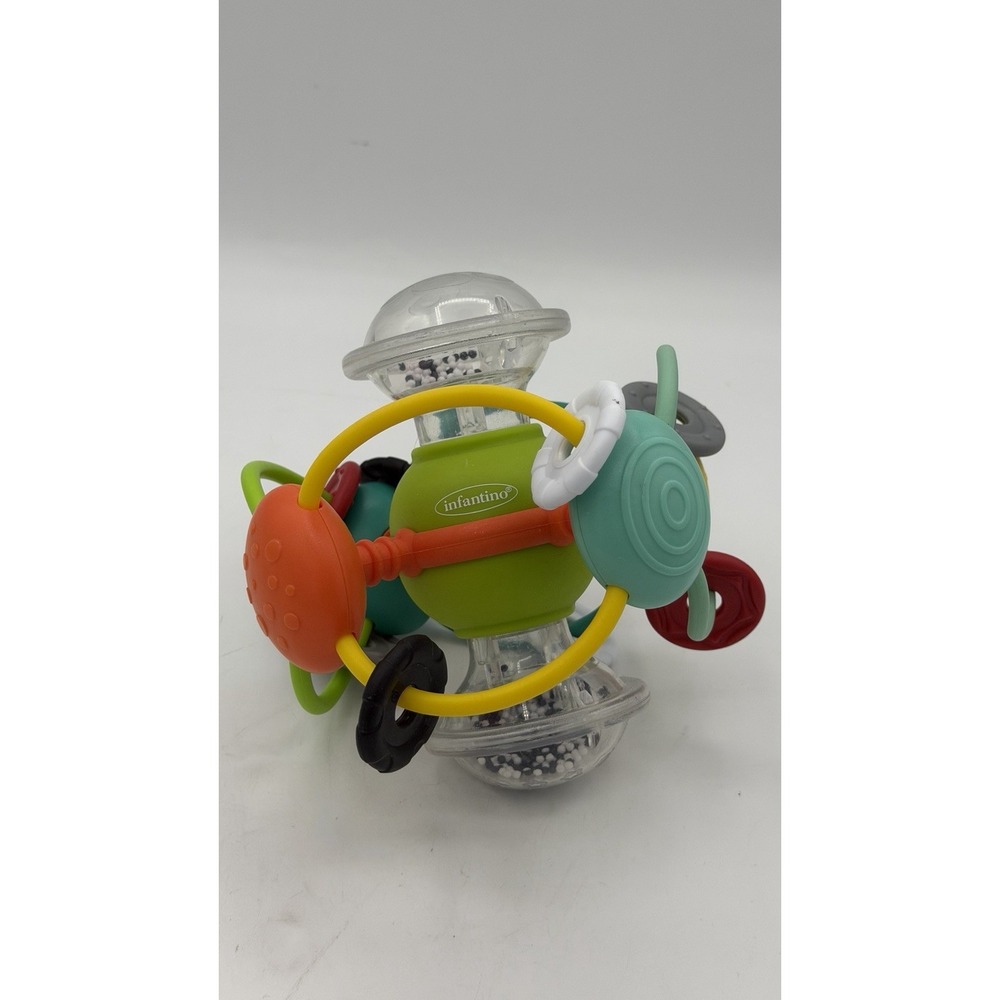 Infantino Baby Teething Toy Rattle Motor Skills Toys Grab Ball